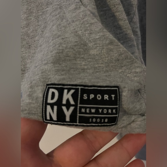 DKNY - slight crop thin hoodie. Size large - Picture 3 of 3
